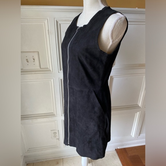 NWT $498 GAP SUEDE ZIP FRONT SHIFT DRESS SIZE 4 - Picture 8 of 12